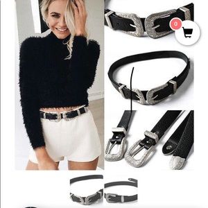 🌵Double buckle waist belt